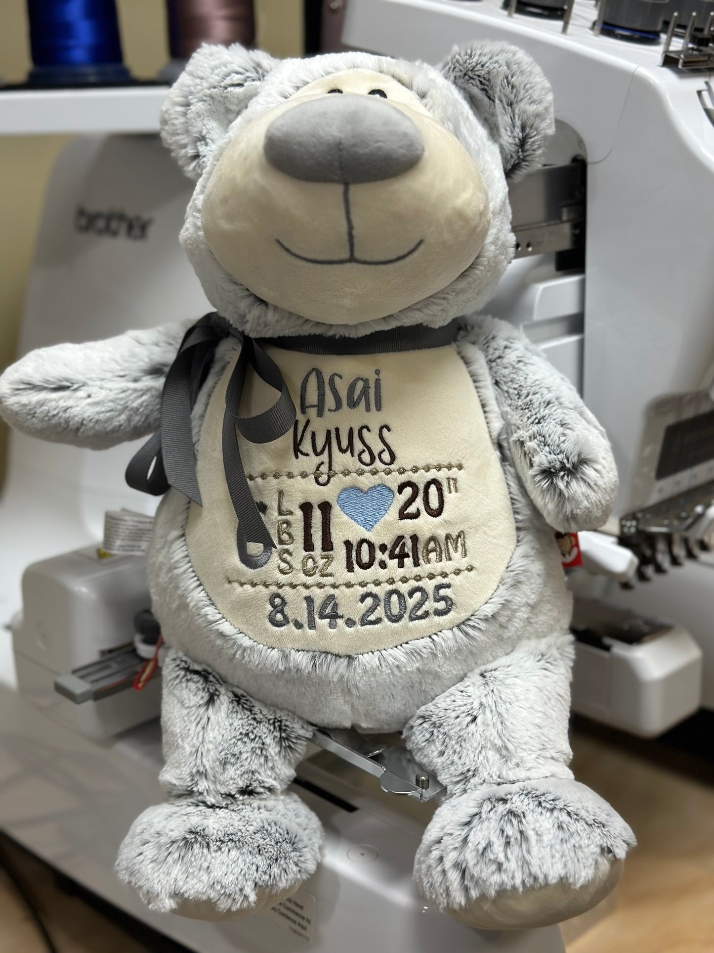 Grey Bear Plush Toy