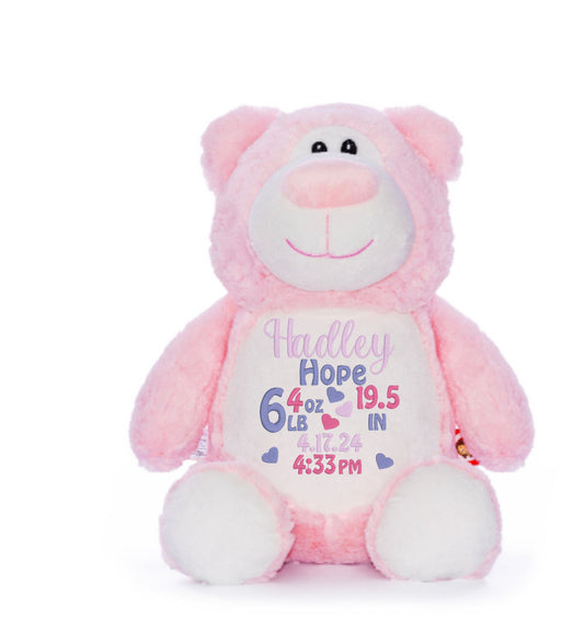 Pink Bear Plush Toy